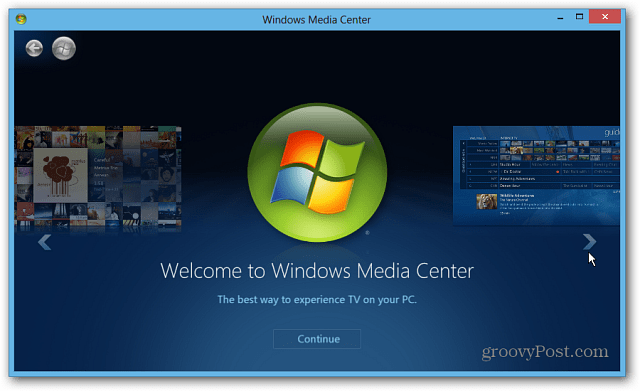 Starten Sie Windows Media Center