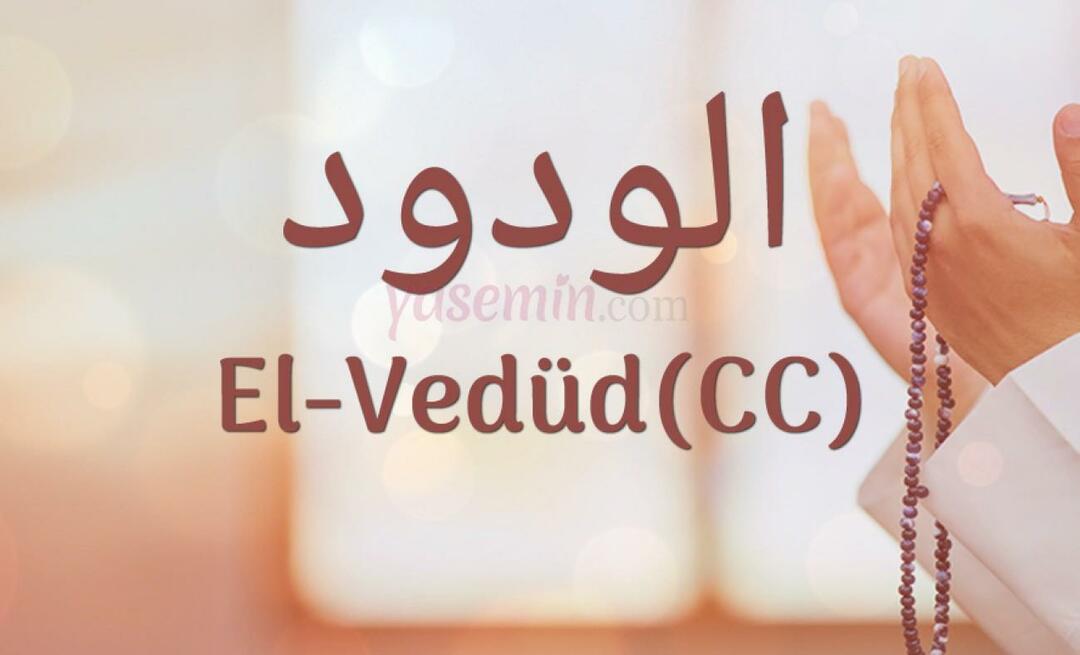Was bedeutet Al-Vedud (cc) von Esma-ul Husna? Was sind die Tugenden von al-Wedud?