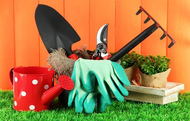wie man den Garten putzt