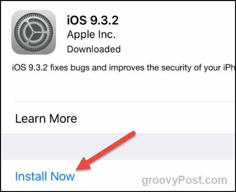 Apple iOS 9.3.2 installieren