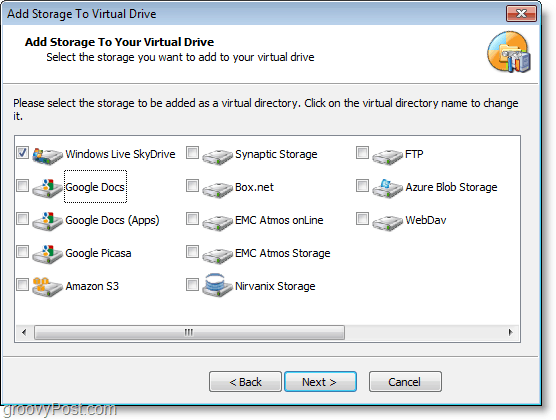 Richten Sie Windows Live Skydrive ein, um es mit Gladinet am Explorer zu installieren