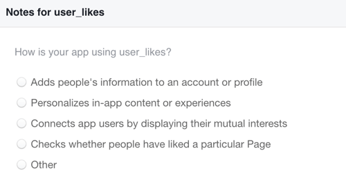 Erklären Sie, wie Sie die von Ihnen gesammelten Facebook-Likes-Daten verwenden.