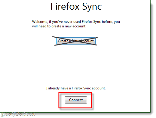 Stellen Sie eine Verbindung zu einem Firefox-Synchronisierungskonto her