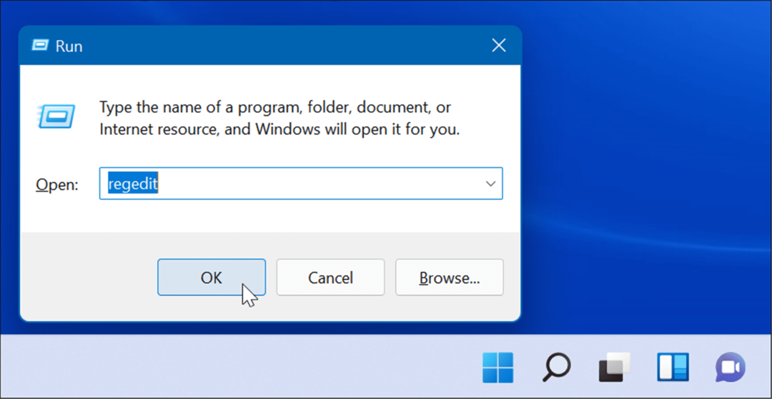 regedit Führen Sie Windows 11 aus