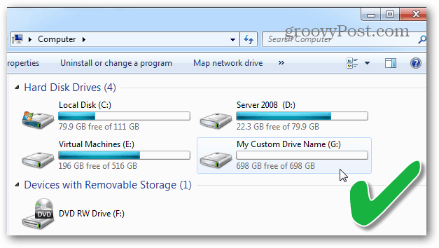 Liste der Festplatten im Windows File Explorer