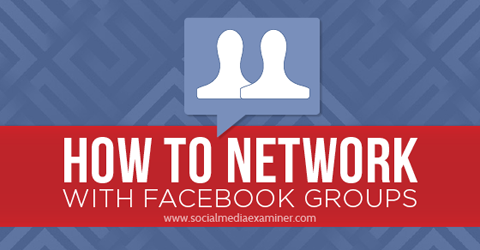 Netzwerk mit Facebook-Gruppen