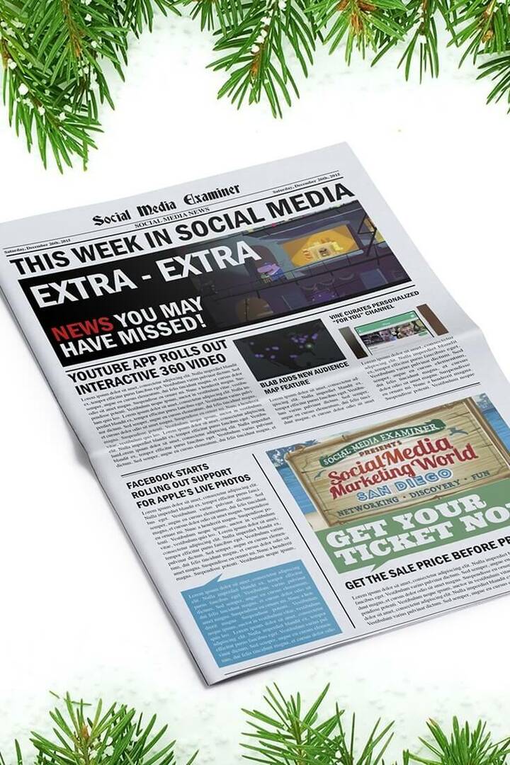 YouTube App bringt interaktives 360-Video heraus: Diese Woche in Social Media: Social Media Examiner