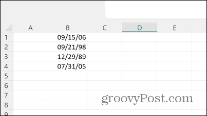 Excel-formatierte Daten