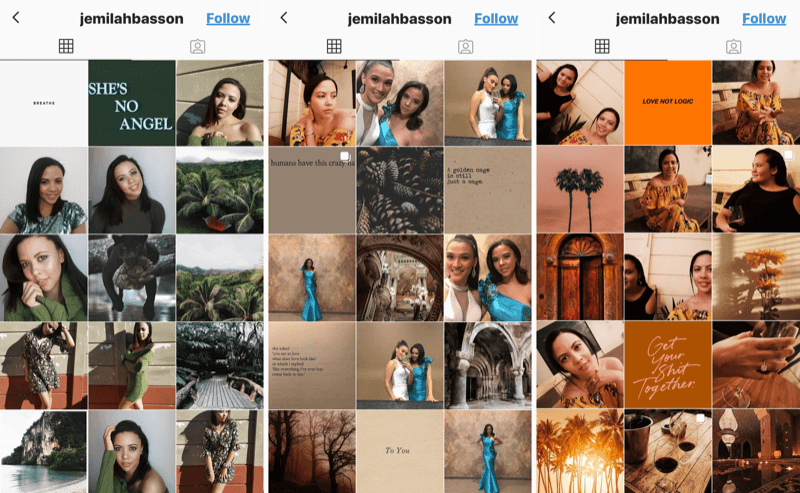 Instagram Business-Profil für Jemilah Basson