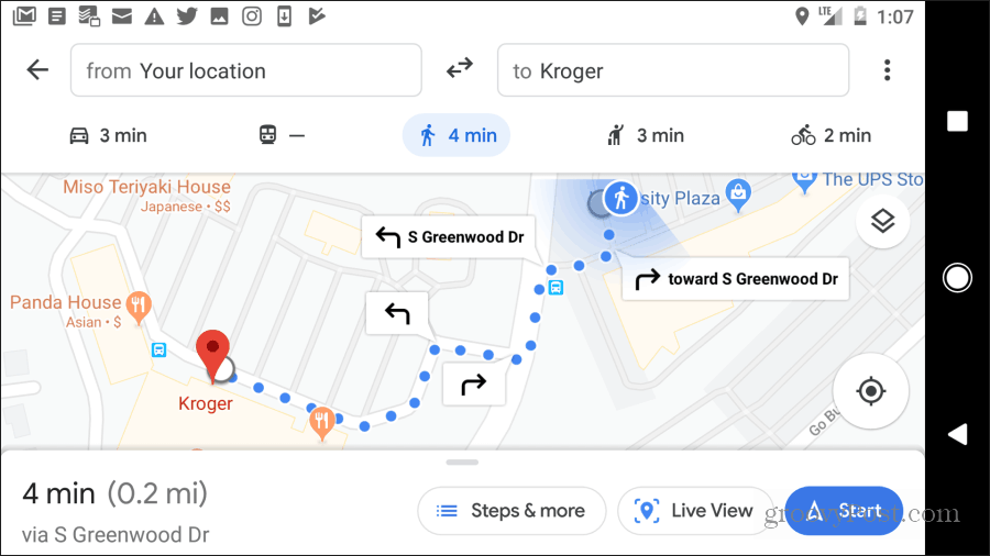 Google Maps Wanderrouten