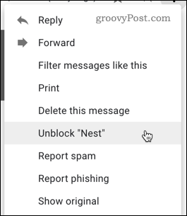 Entsperren Sie einen Benutzer in Google Mail