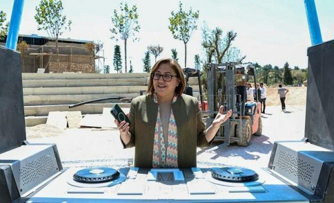 Fatma Şahin kündigte den neuen Festivalpark von Gaziantep so an: „Wenn du willst, kannst du ihn selbst gestalten …“