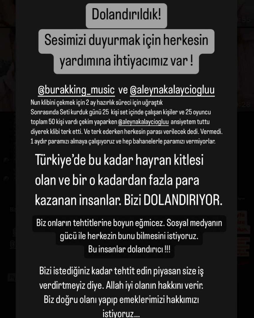 Betrugsvorwürfe gegen Burak King und Aleyna Kalaycıoğlu