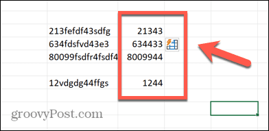 Excel-Flash-Fill-Ergebnisse