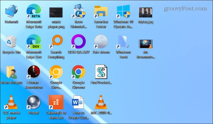 desktop symbole unter windows wiederherstellen