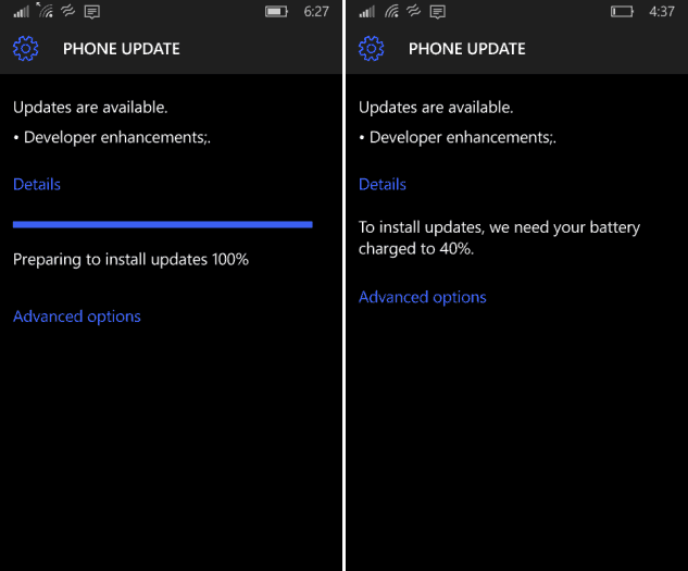 Windows 10 Mobile Preview erhält Entwickler-Update