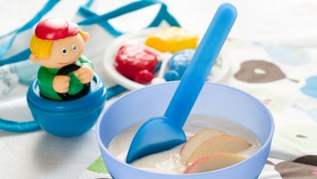 Fruchtpüree Rezept mit Joghurt für Babys