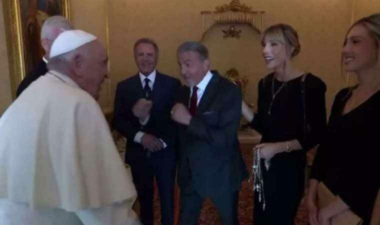 Interessanter Dialog zwischen Sylvester Stallone und Papst Franziskus