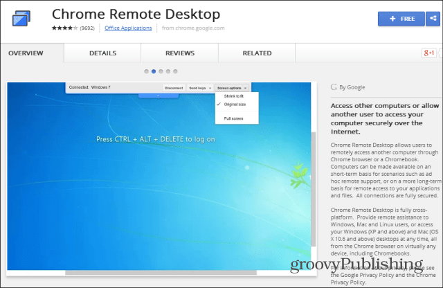 Chrome Remote Desktop-Webshop