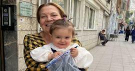 Lustige Momente mit ihrer Enkelin von Aliye Uzunatağan!
