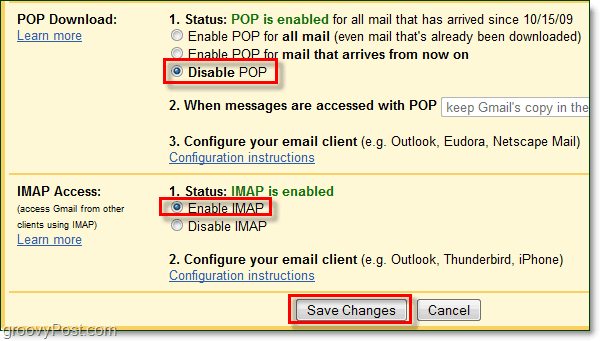 Verbinden Sie Google Mail über IMAP mit Outlook 2010