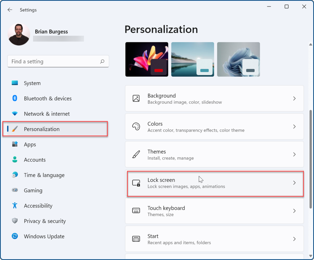 Personalisierung Lock Screen-Set Fotos als Bildschirmschoner unter Windows