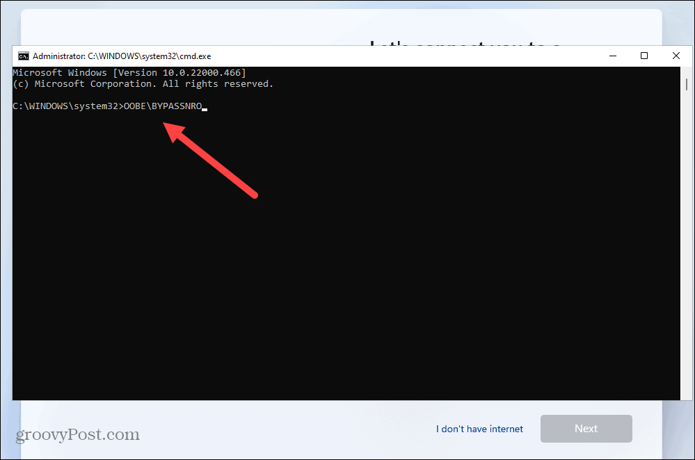 Installieren Sie Windows 11 ohne Internetverbindung