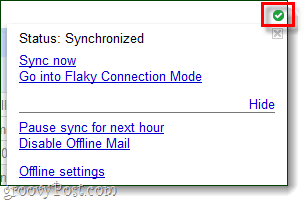 synchronisierter Google Mail-Offline-Modus 