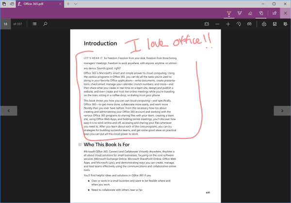 Windows 10 Preview Build 16188 Fügt neue Edge-PDF-Funktionen und mehr hinzu