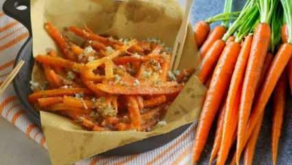 Rezept für frittierte Karotten! Wie brate ich Karotten? Gebratene Karotten mit Ei und Mehl 