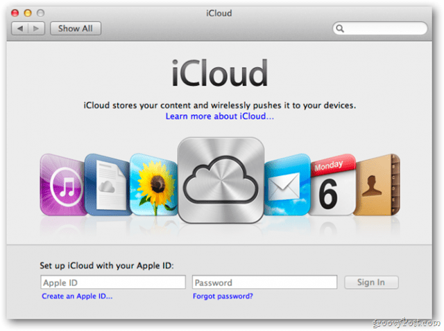 iCloud Anmelden