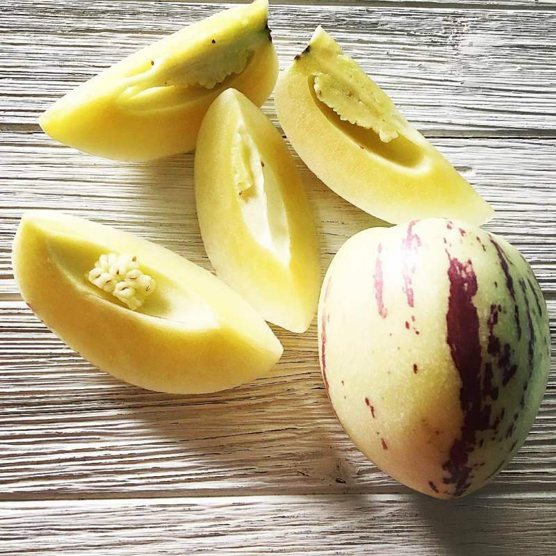 Pepino-Frucht ist reich an Vitamin C.