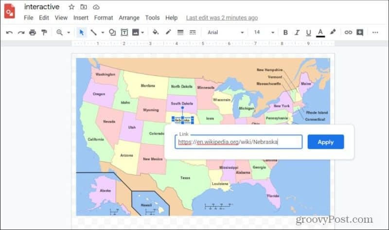 Hotspots in Google-Zeichnungen