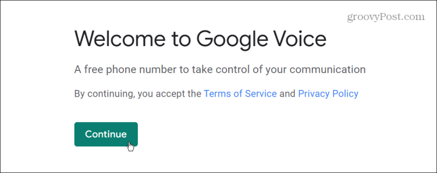 Willkommen bei Google Voice