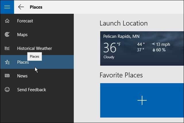 Windows 10-Tipp: Fügen Sie der Wetter-App mehrere Standorte hinzu