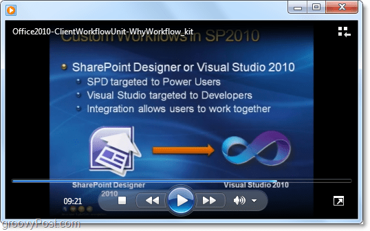 ClientWorkFlow-Lernvideo zur Entwicklung von Microsoft Office / Sharepoint 2010