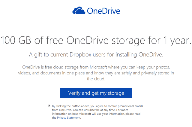 100 GB kostenloser OneDrive-Speicher für zwei Jahre (aktualisiert)