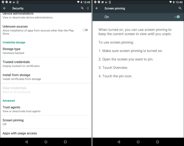 Sperren Sie Android 5.0 Lollipop auf nur eine App mit Screen Pinning