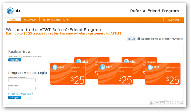 AT & T-Empfehlungsprogramm