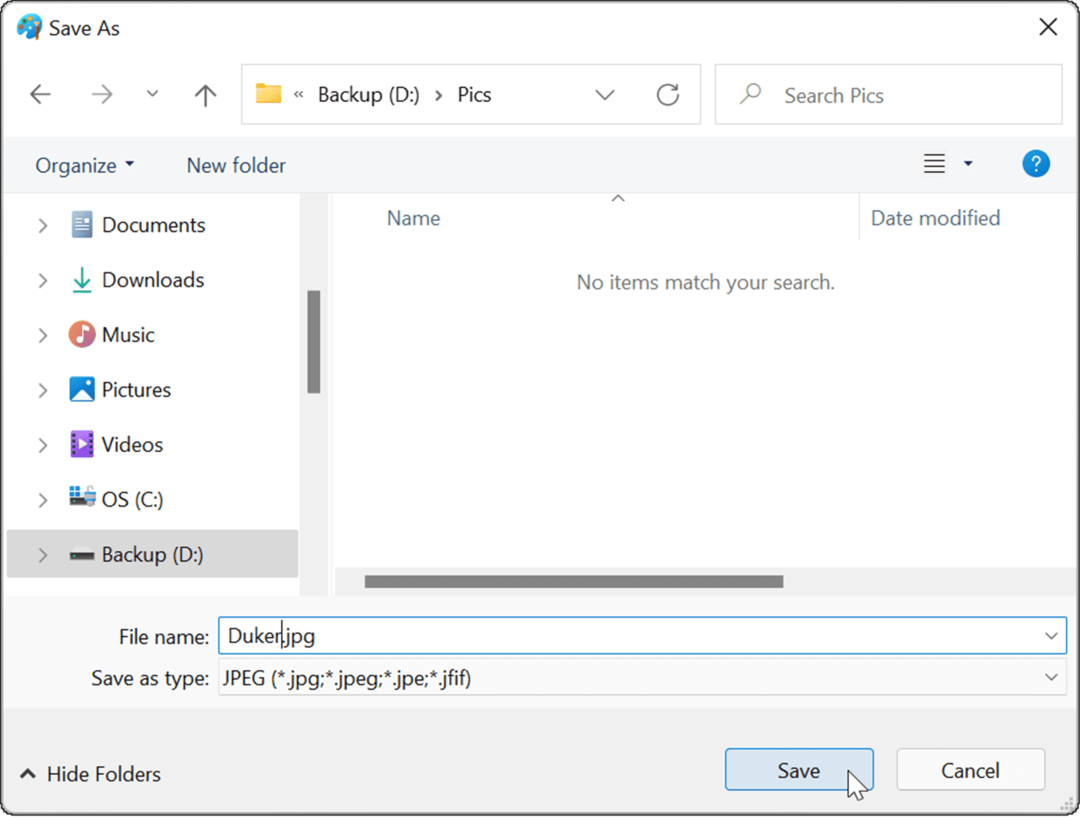 Datei-Explorer Konvertieren Sie ein PNG in JPG unter Windows 11