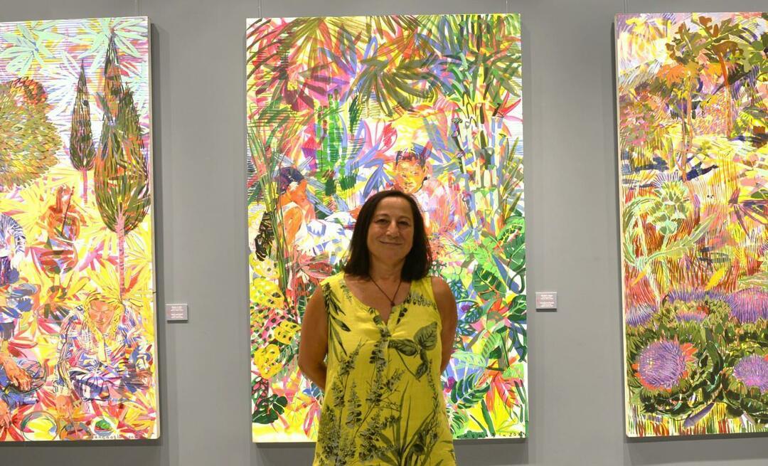 Zeliha Akçaoğlus Gemäldeausstellung „Secret Gardens“ findet in der Ziraat Bank Çukurambar Art Gallery statt