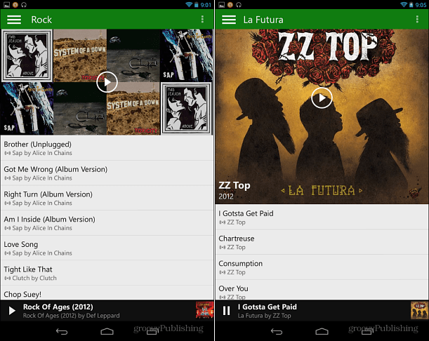 Xbox Music auf Android