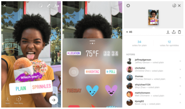 Instagram hat einen neuen interaktiven Umfrageaufkleber eingeführt, mit dem Benutzer eine Frage stellen und die Ergebnisse Ihrer Freunde und Follower sehen können, wenn sie in Echtzeit abstimmen. 