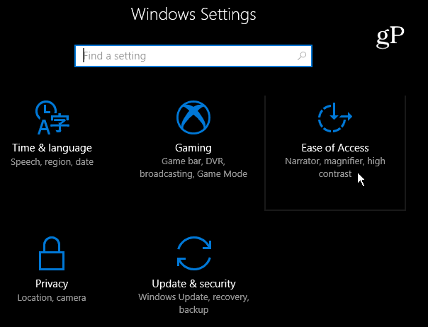2 Einfacher Zugriff Windows 10-Einstellungen