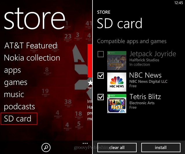 So laden Sie Apps von der SD-Karte unter Windows Phone 8 von der Seite
