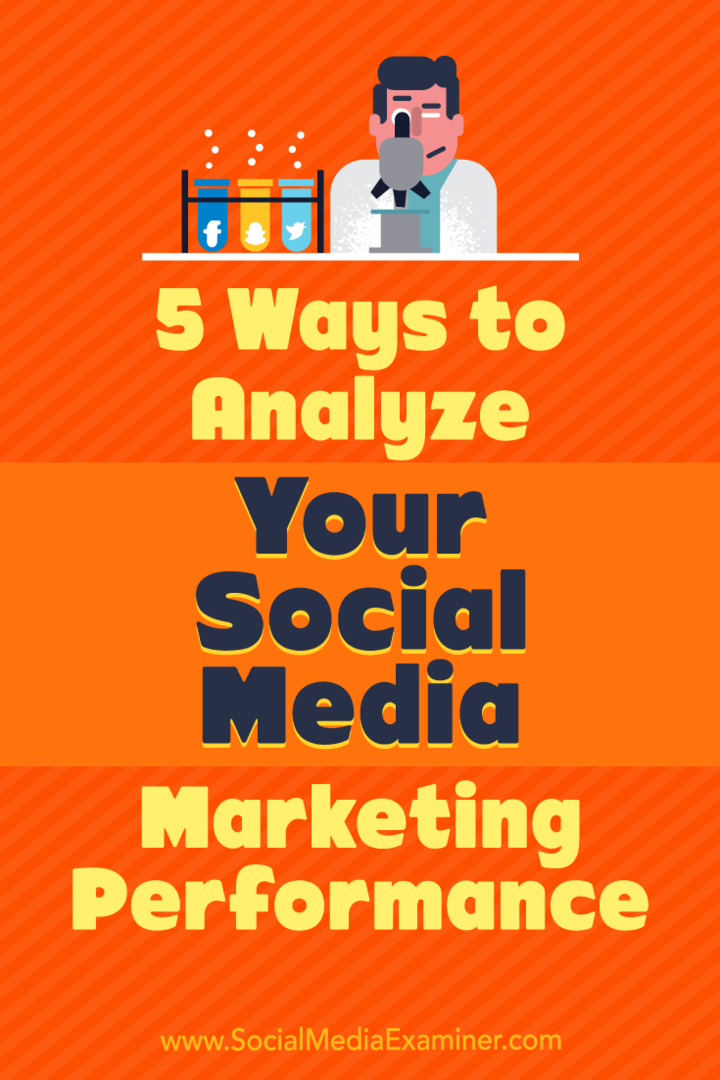5 Möglichkeiten zur Analyse Ihrer Social Media-Marketingleistung: Social Media Examiner