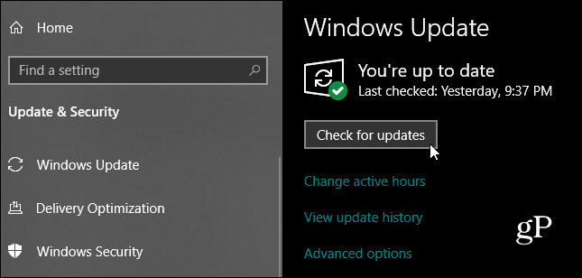 Windows 10 Nach Updates suchen