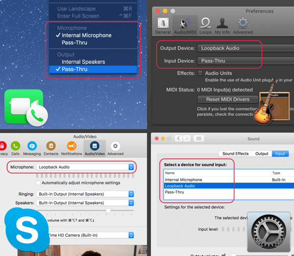 Mit Loopback können Mac-Benutzer das Audio von Zoom oder Skype an OBS Studio weiterleiten, um das Audio eines Co-Hosts aufzunehmen.