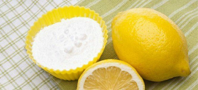 Zitrone und Backpulver