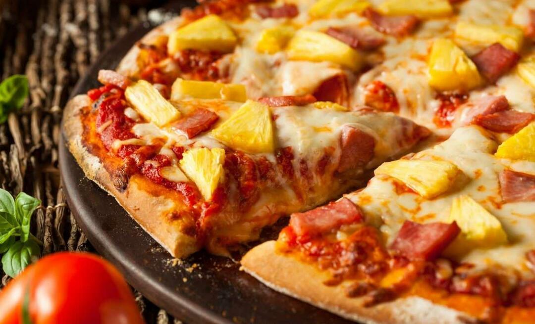 Wie man Pizza mit Ananas macht In welchem ​​Land wurde die Ananaspizza entdeckt?